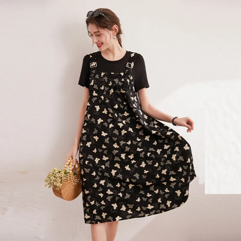 LUYOUYE Short Sleeved Dress Women's-5