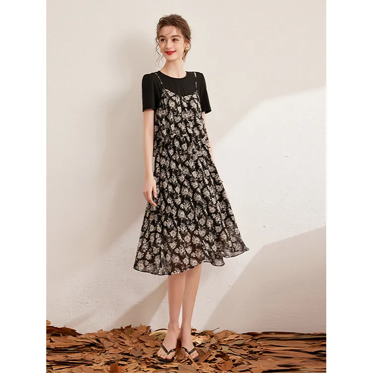 LUYOUYE Short Sleeved Dress Women's-2