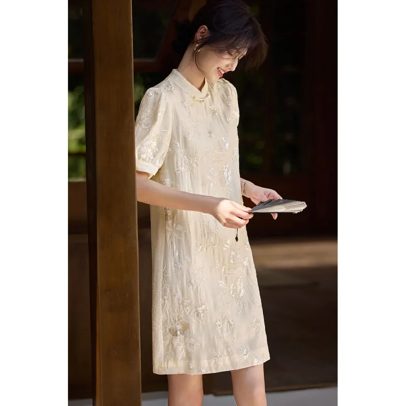 LUYOUYE Short Sleeved Dress Women's-2