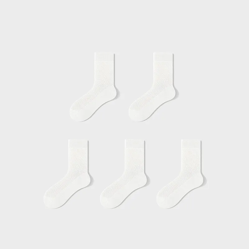 LUYOUYE Mid Calf Socks Men's 5 Pack-35