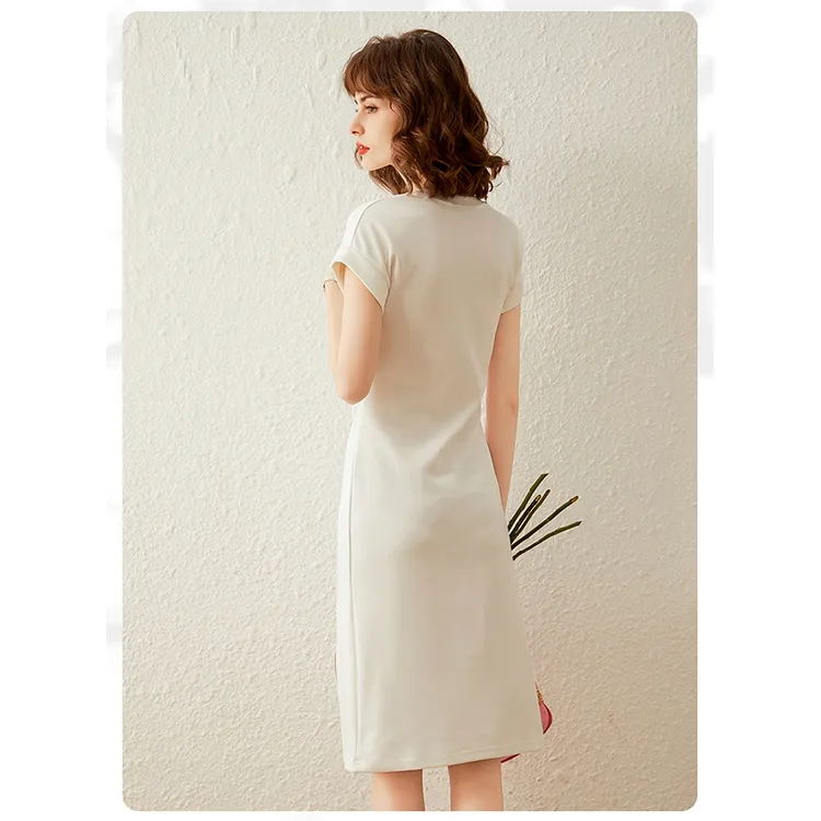 LUYOUYE Short Sleeved Dress Women's-1