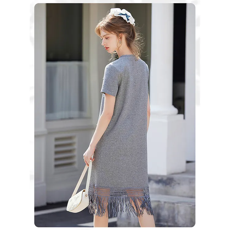 LUYOUYE Short Sleeved Dress Women's-6