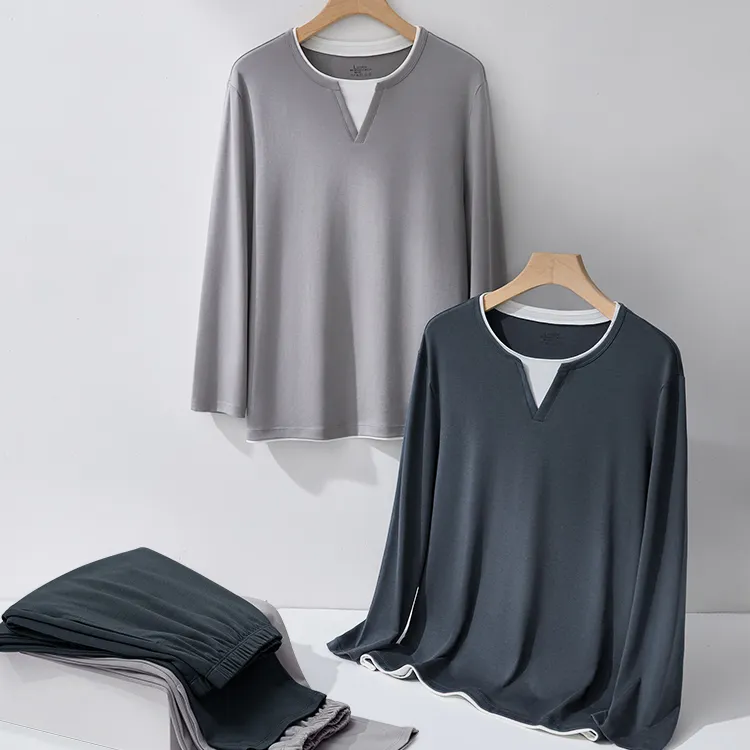 LUYOUYE Men Pajama Sets-5