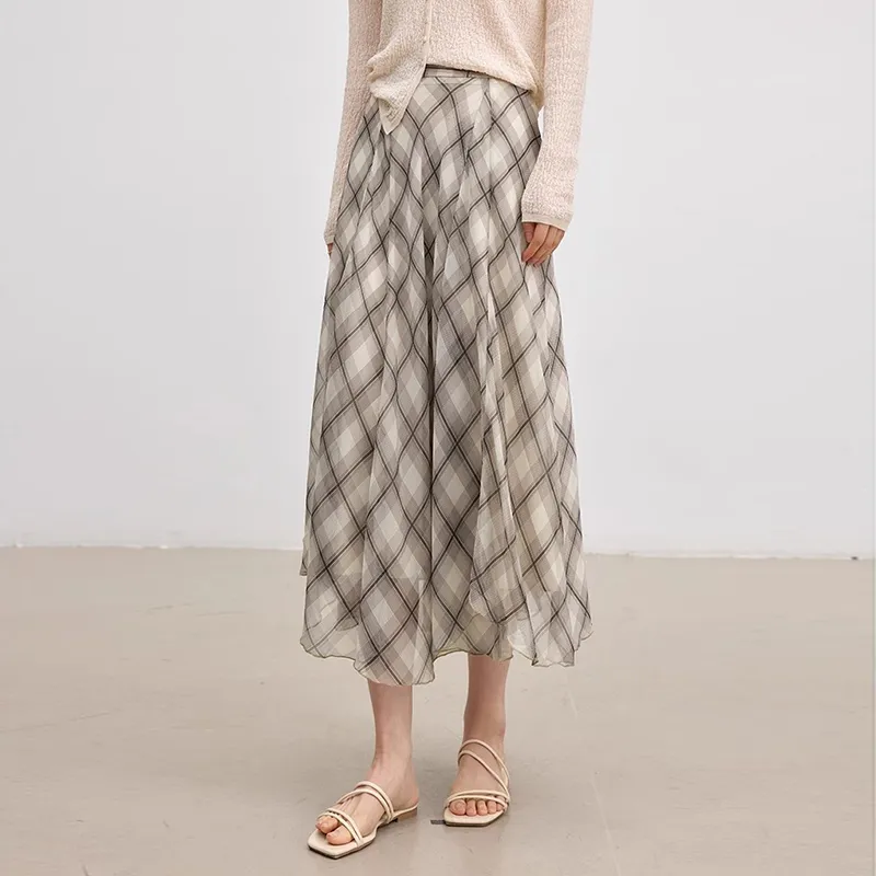 LUYOUYE Casual Long Skirt Women's-2