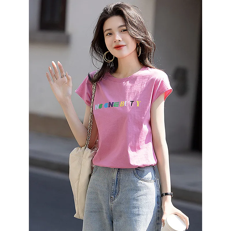 LUYOUYE T Shirts Women's Crystal Rose-1