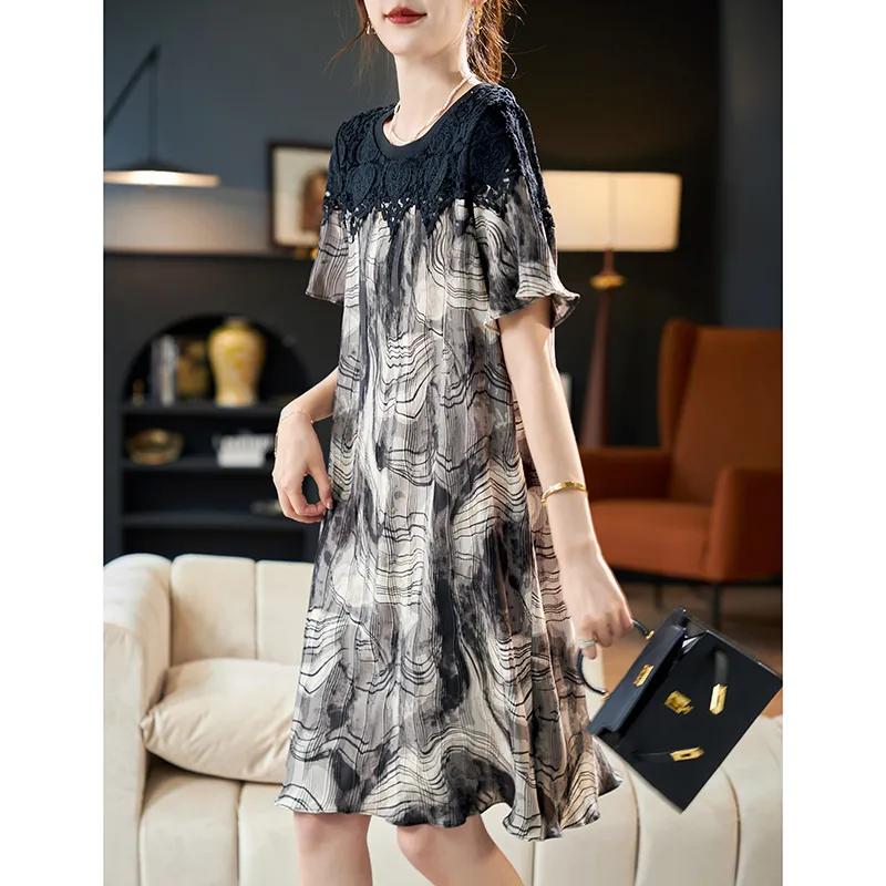 LUYOUYE Short Sleeved Dress Women's-1