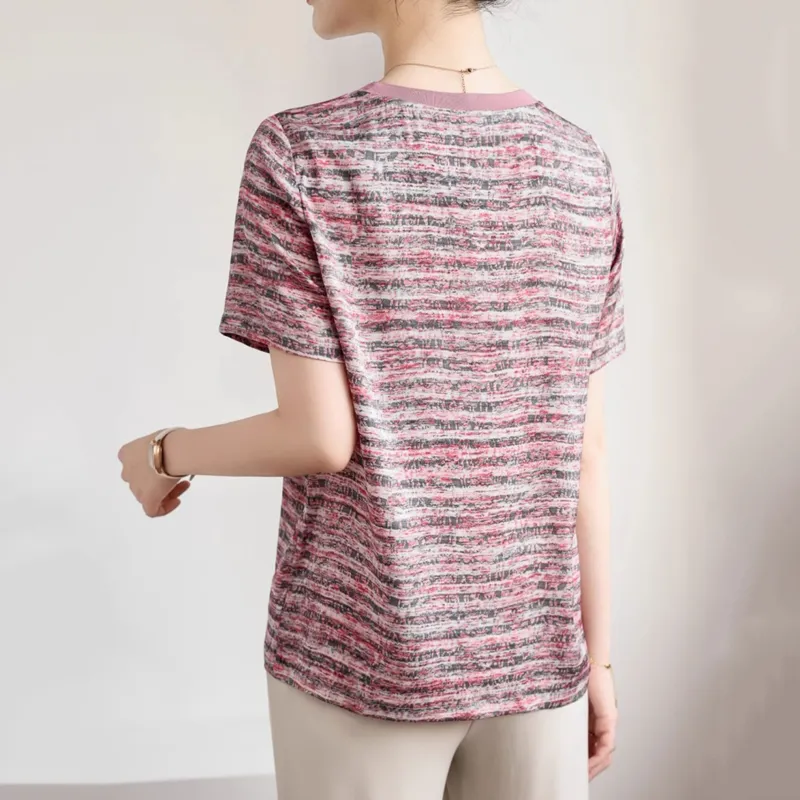 LUYOUYE T Shirts Women's Pink-4