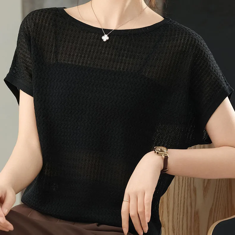 LUYOUYE Batwing Sleeve T Shirt Women's-14