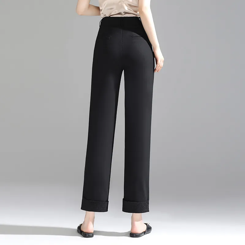 LUYOUYE Casual Pants Women's Black-4