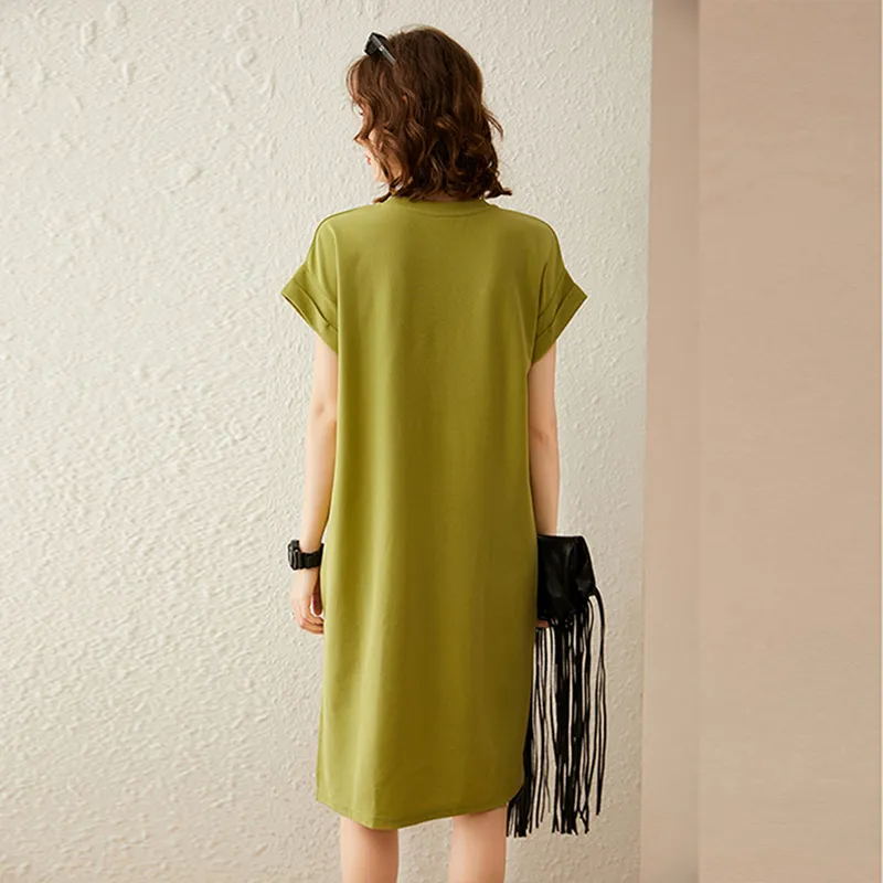 LUYOUYE Short Sleeved Dress Women's-7