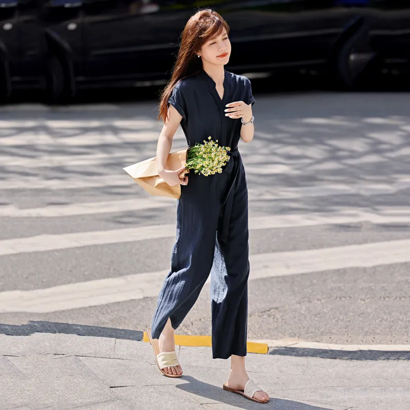 LUYOUYE Jumpsuits Women's Navy Blue-3