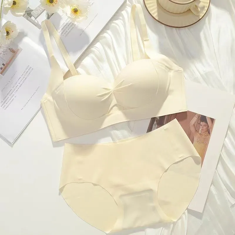 LUYOUYE Underwear Set Women's Light Coffee-10