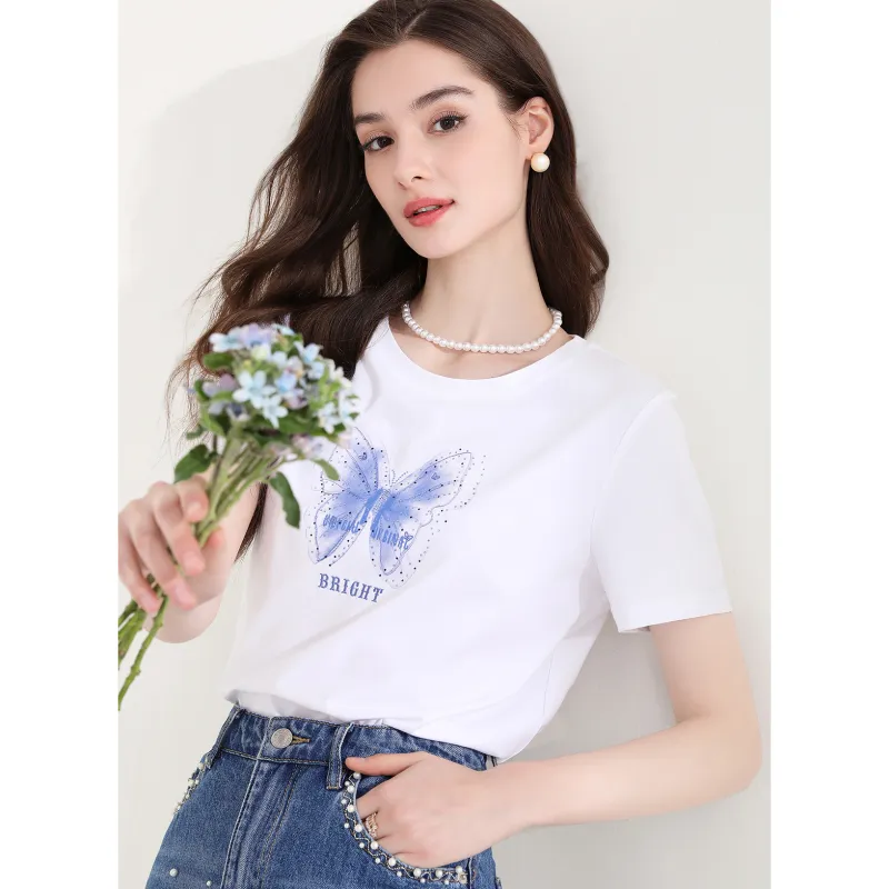 LUYOUYE Set in Sleeve T Shirt Women's-6