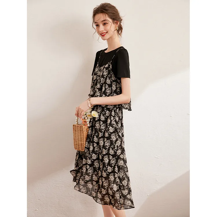 LUYOUYE Short Sleeved Dress Women's-3