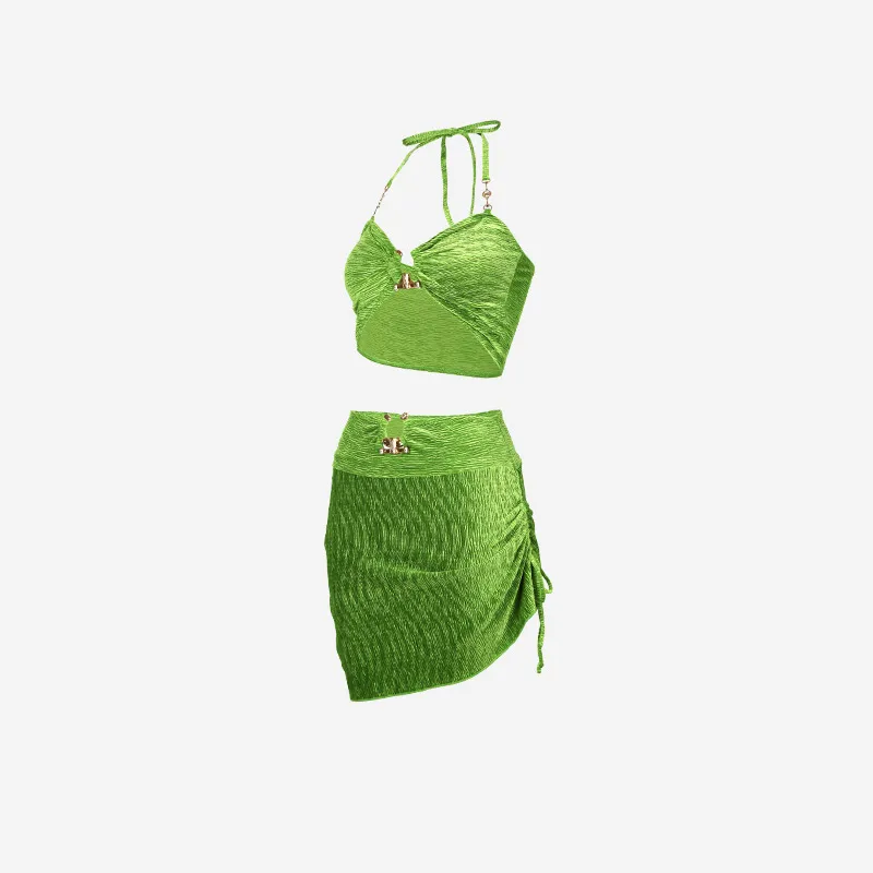 LUYOUYE Bikinis Women's Green-1