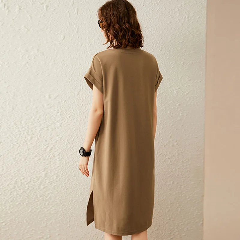 LUYOUYE Short Sleeved Dress Women's-17