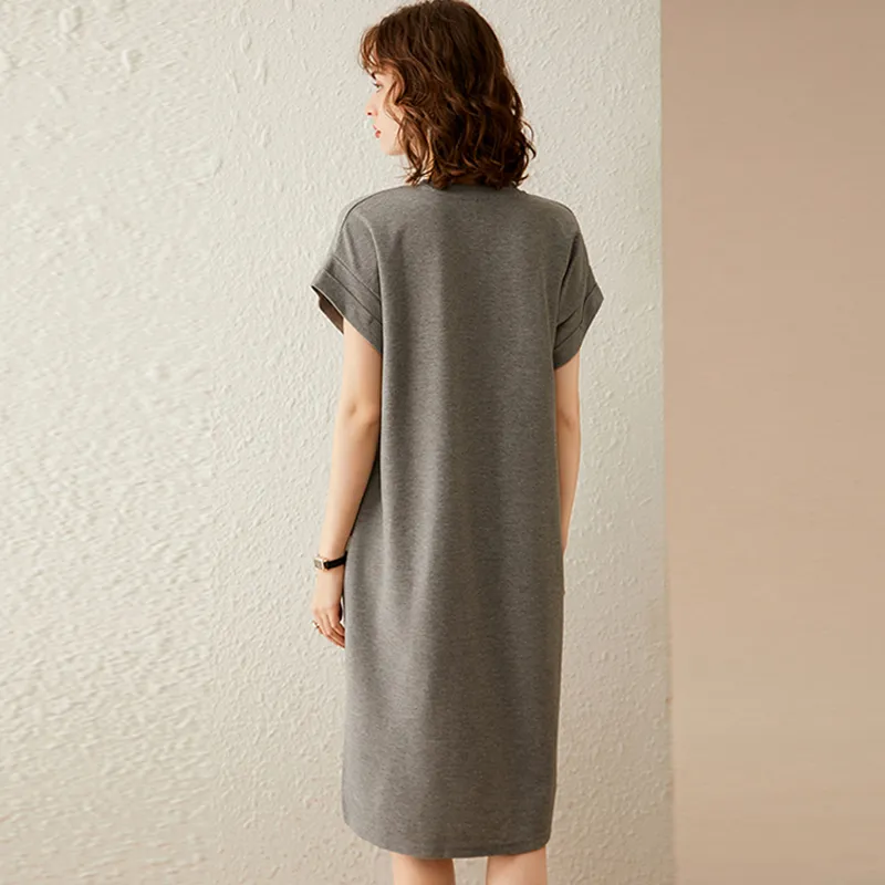 LUYOUYE Short Sleeved Dress Women's-12