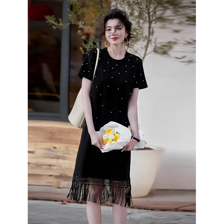 LUYOUYE Short Sleeved Dress Women's-8