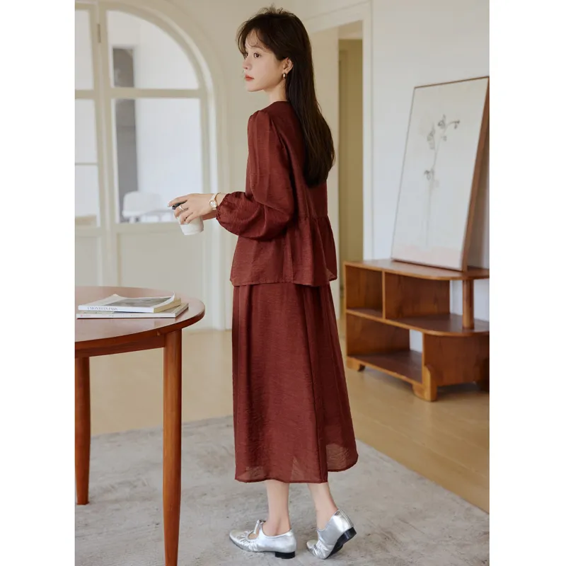 LUYOUYE Two Piece Skirt Sets Women's-1
