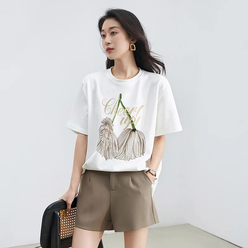 LUYOUYE Short Sleeved T Shirts Women's-6