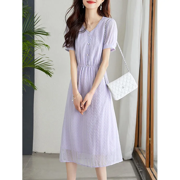 LUYOUYE Short Sleeved Dress Women's-1