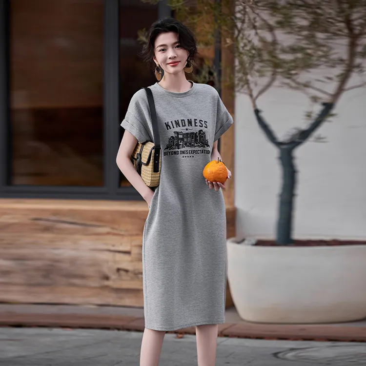 LUYOUYE Short Sleeved Dress Women's-4