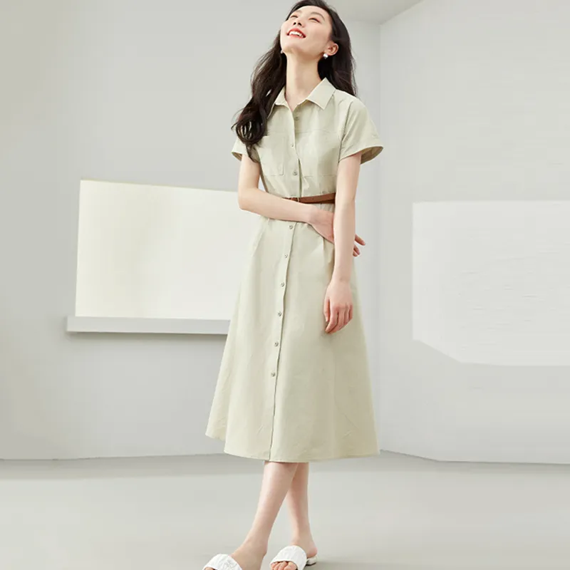 LUYOUYE Short Sleeved Dress Women's-2