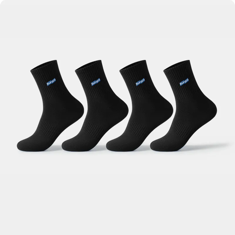 LUYOUYE Mid Calf Socks Men's 4 Pack-7