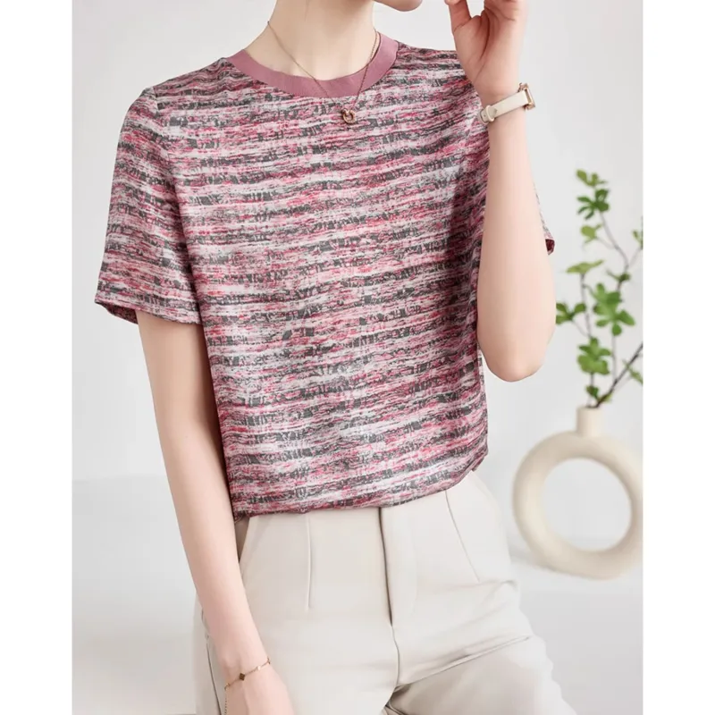 LUYOUYE T Shirts Women's Pink-3