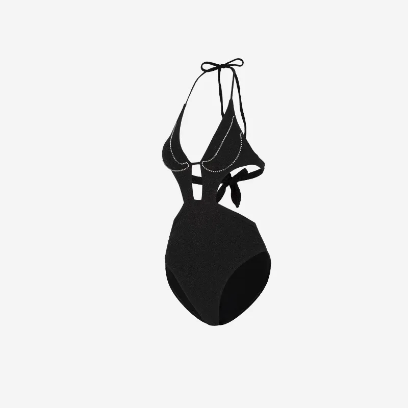 LUYOUYE Bikinis Women's Black-1