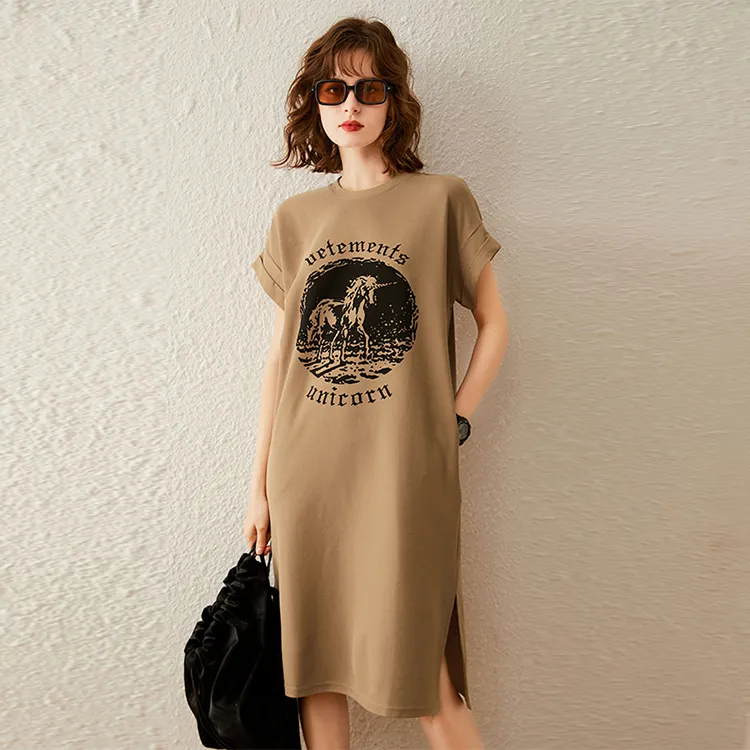 LUYOUYE Short Sleeved Dress Women's-5