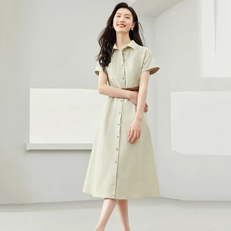 LUYOUYE Short Sleeved Dress Women's-1