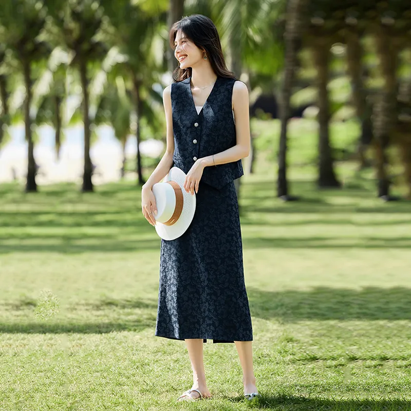 LUYOUYE Two Piece Skirt Sets Women's-3