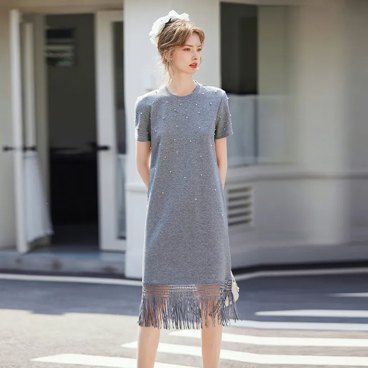 LUYOUYE Short Sleeved Dress Women's-9