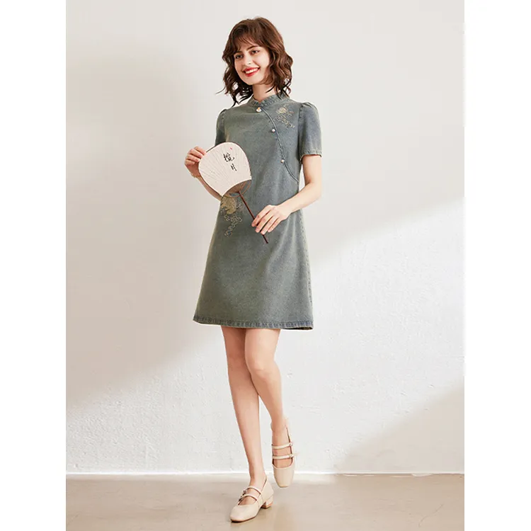 LUYOUYE Short Sleeved Dress Women's-2
