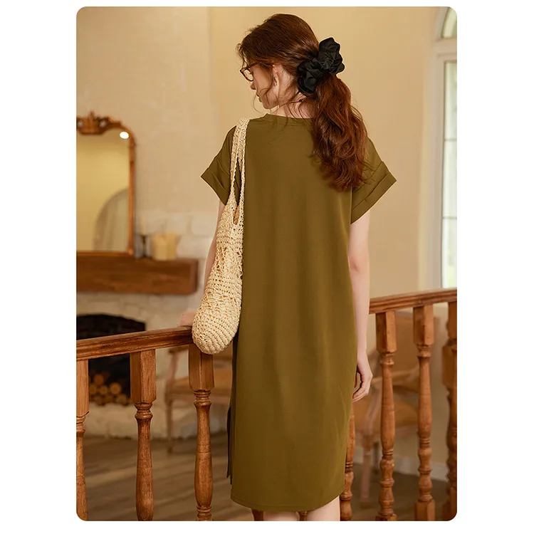 LUYOUYE Short Sleeved Dress Women's-7