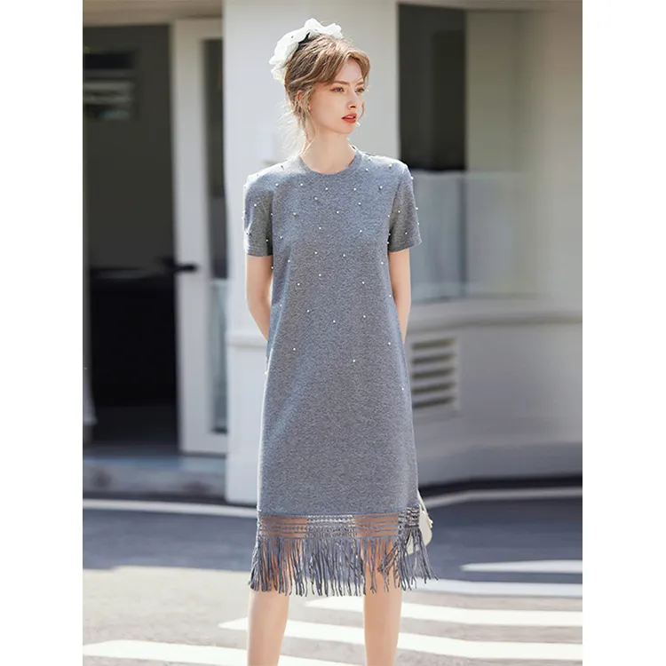 LUYOUYE Short Sleeved Dress Women's-3