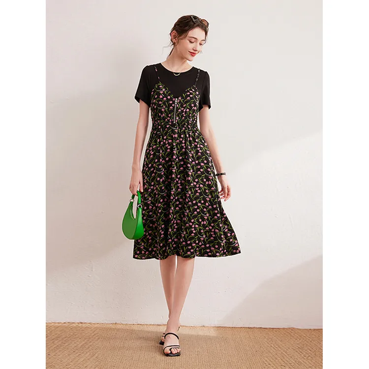 LUYOUYE Short Sleeved Dress Women's-2