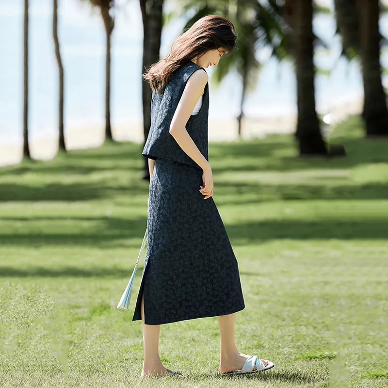 LUYOUYE Two Piece Skirt Sets Women's-5
