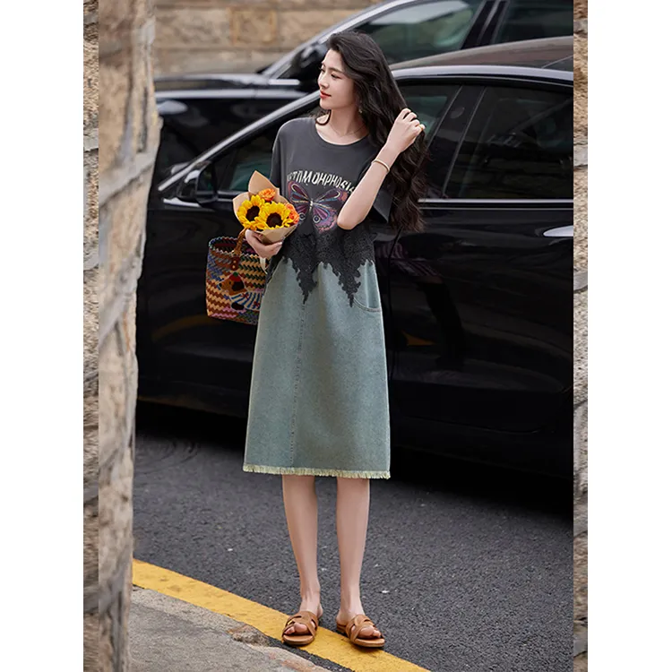 LUYOUYE Short Sleeved Dress Women's-2