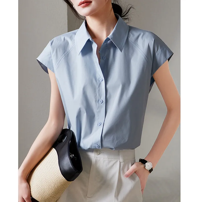 LUYOUYE Shirts Women's Blue-2