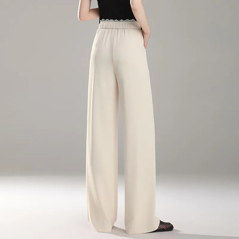 LUYOUYE Casual Pants Women's Beige-3