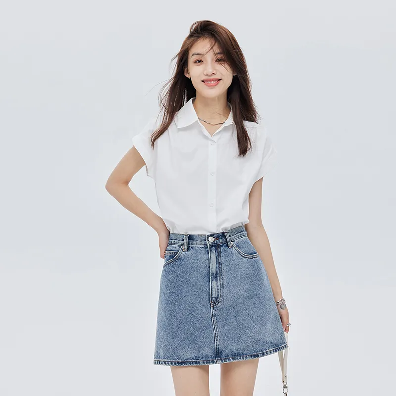 LUYOUYE Shirts Women's White-1