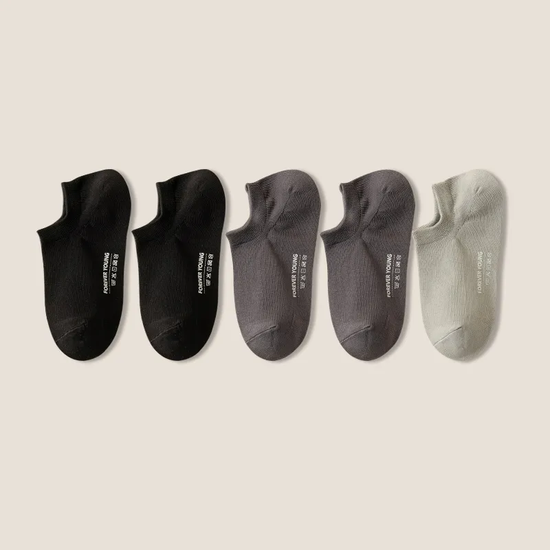 LUYOUYE No Show Socks Men's 5 Pack-16