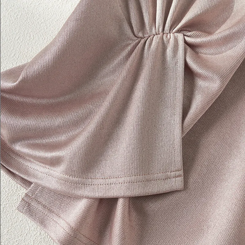 LUYOUYE T Shirts Women's Dusty Pink-3