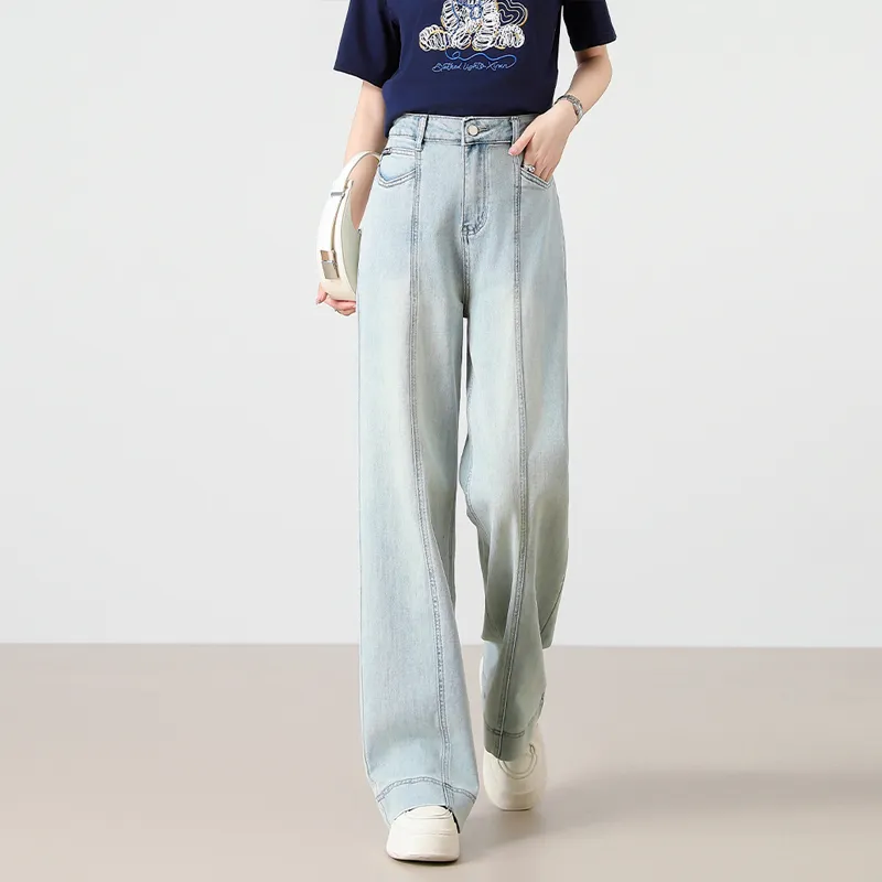 LUYOUYE Jeans Women's Light Blue-2