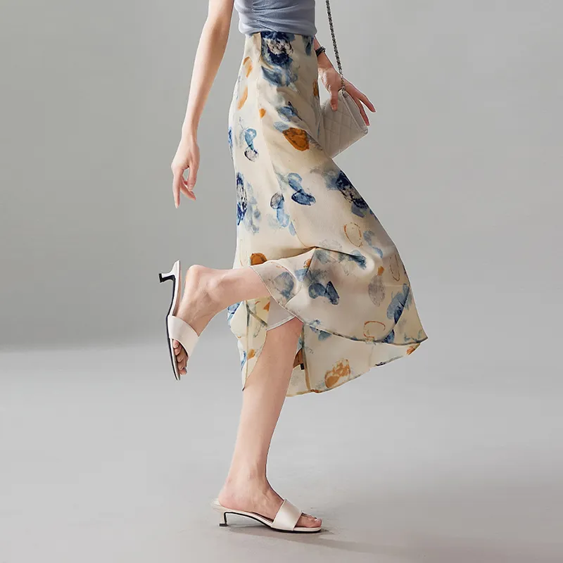 LUYOUYE Casual Long Skirt Women's-1