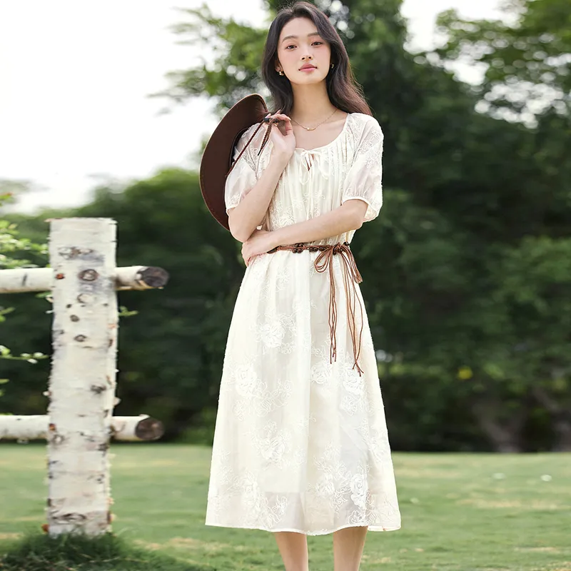 LUYOUYE Short Sleeved Dress Women's-3