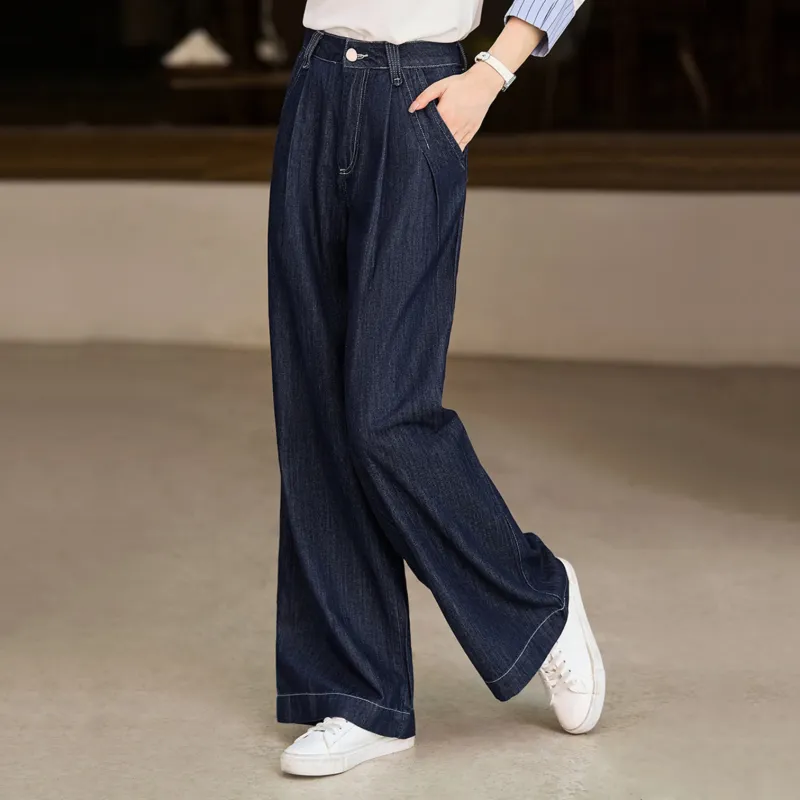 LUYOUYE Jeans Women's Royal Blue-3