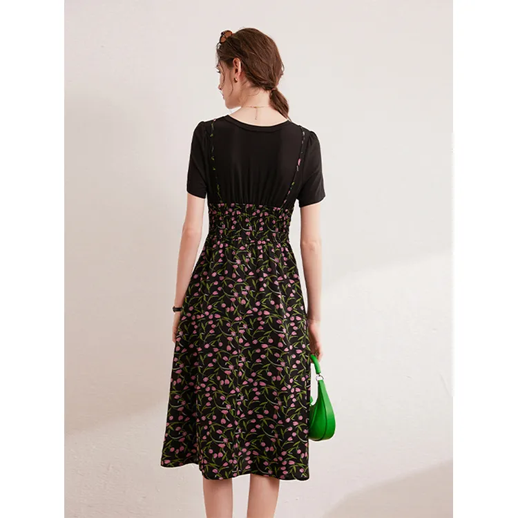LUYOUYE Short Sleeved Dress Women's-1